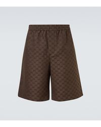 Gucci - Gg Canvas Bermuda Shorts - Lyst