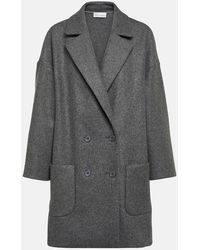 RED Valentino - Double-breasted Wool-blend Coat - Lyst