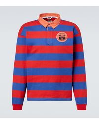 Bode - Striped Cotton Polo Shirt - Lyst