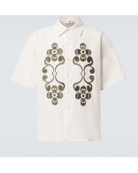Commas - Reflection Embroidered Bowling Shirt - Lyst