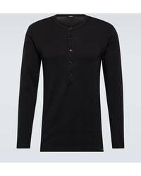 Tom Ford - Camiseta de algodon con botones - Lyst