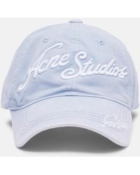 Acne Studios - Logo Denim Baseball Cap - Lyst