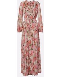 Max Mara - Floral Embellished Maxi Dress - Lyst
