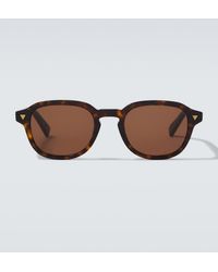 Bottega Veneta - Triangle Stud Round Sunglasses - Lyst