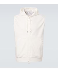 Brunello Cucinelli - Cotton-Blend Hoodie - Lyst