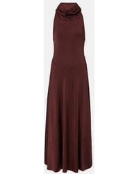 Victoria Beckham - Hooded Jersey Midi Dress - Lyst