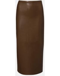 Norma Kamali - Jupe Midi A Taille Haute - Lyst