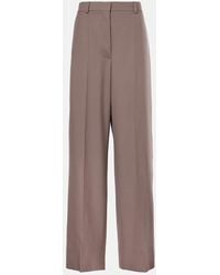 Stella McCartney - Weite Hose Aus Wolle - Lyst