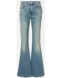 McQueen - Jeans Flared Desgastados - Lyst
