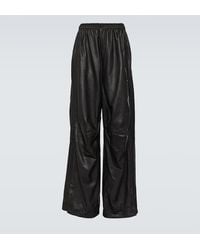 Balenciaga - Leather Pants - Lyst