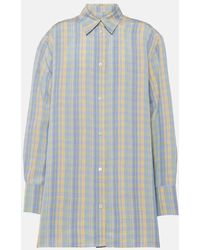 TOTEME - Camisa de lino a cuadros - Lyst
