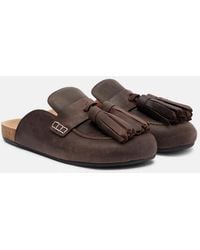 JW Anderson - Tassel Suede Mules - Lyst
