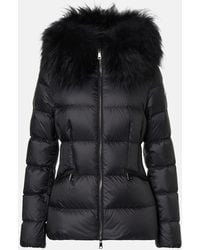 Moncler - Boed Shearling-Trimmed Down Jacket - Lyst