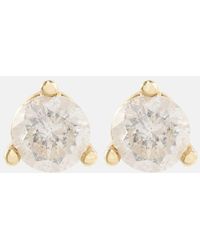 STONE AND STRAND - 14kt Gold Earrings With Diamonds - Lyst