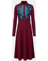Etro - Silk, Wool, And Cashmere Shirt Dress - Lyst