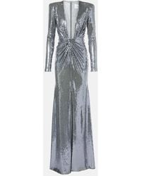 Alex Perry - Sequined Gathered Gown - Lyst