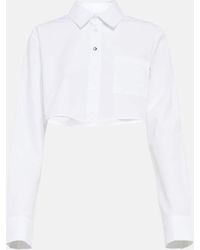 Coperni - Cropped Cotton Shirt - Lyst