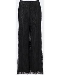 STAUD - Jayden Embellished Wide-Leg Pants - Lyst