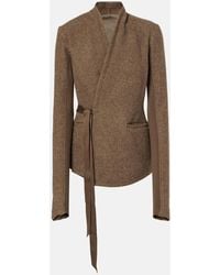 Rick Owens - Hollywood Wool Wrap Jacket - Lyst
