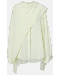 Calvin Klein - Kiki Draped Silk Blouse - Lyst