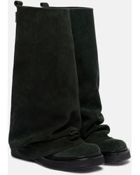 The Attico - Robin Leather Combat Boots - Lyst