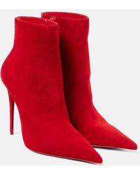 Christian Louboutin - Kate Max 100 Suede Ankle Boots - Lyst
