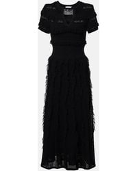Max Mara - Grazia Fringed Midi Dress - Lyst