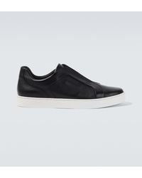 Manolo Blahnik - Agilio Leather Sneakers - Lyst