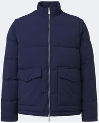Eleventy - Wool-Blend Down Jacket - Lyst