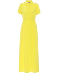 Diane von Furstenberg Georgia Maxikleid Aus Crêpe De Chine Aus Seide - Gelb