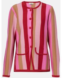 RIXO London - Cardigan Mirja Raye En Laine Melangee - Lyst