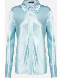 JOSEPH - Brunel Silk Satin Shirt - Lyst