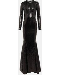 Dolce & Gabbana - Robe mit Pailletten - Lyst