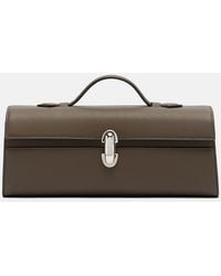 SAVETTE - Symmetry Slim Medium Leather Top-Handle Bag - Lyst
