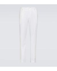 Dolce & Gabbana - Linen-blend Straight Pants - Lyst