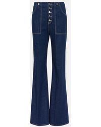 Veronica Beard - Crosbie High-Rise Wide-Leg Jeans - Lyst