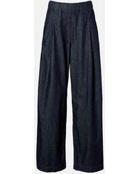 Dries Van Noten - Jeans A Gamba Larga Con Vita Alta E Pince - Lyst