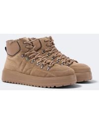 Bogner - Antwerp Shearling-Lined Suede Lace-Up Boots - Lyst