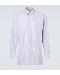 Charvet - Checked Cotton Poplin Shirt - Lyst