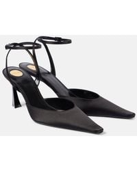 Saint Laurent - Pumps Aimee 75 Aus Satin - Lyst