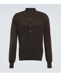 Tom Ford - Silk And Cotton Polo Sweater - Lyst