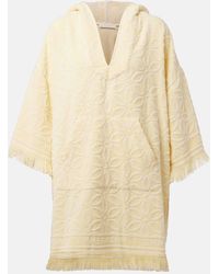 Zimmermann - Vestido Corto Coco De Felpa De Algodon - Lyst