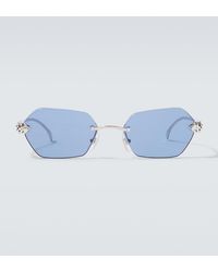 Cartier - The Panthere De Cartier Square Sunglasses - Lyst