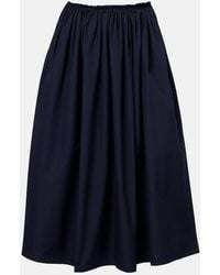 Gabriela Hearst - Chiara Cotton Midi Skirt - Lyst