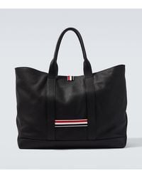 Thom Browne - Medium Leather Tote Bag - Lyst