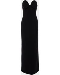 Magda Butrym - Draped Wool-Blend Bustier Gown - Lyst