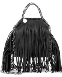 Stella Mccartney Bags Handbags Totes Clutches Shoulder Stella Mccartney Falabella Mini Fringed Shoulder Bag Lyst