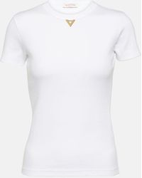 Valentino - Camiseta de jersey de mezcla de algodon - Lyst