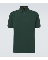 Etro - Pegaso Cotton Pique Polo Shirt - Lyst