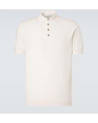 Allude - Cotton, Silk, And Cashmere Polo Shirt - Lyst